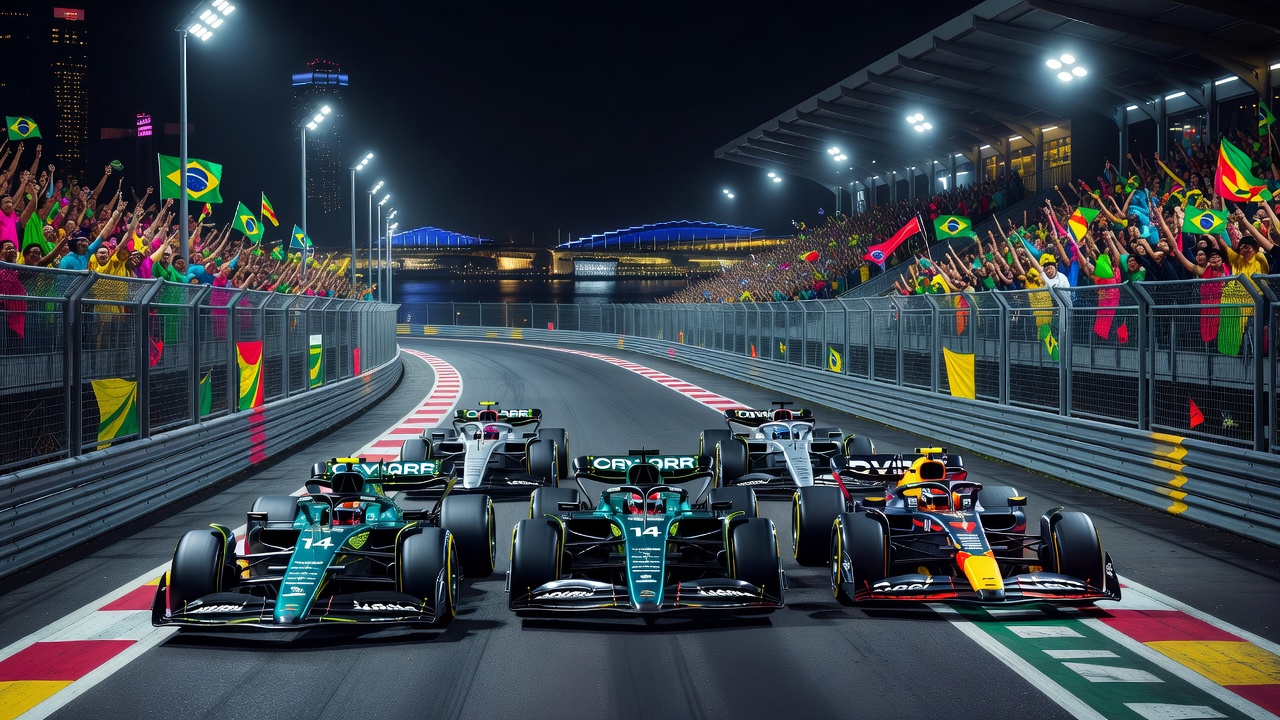 Alonso e Hadjar vão largar dos boxes no GP de Singapura