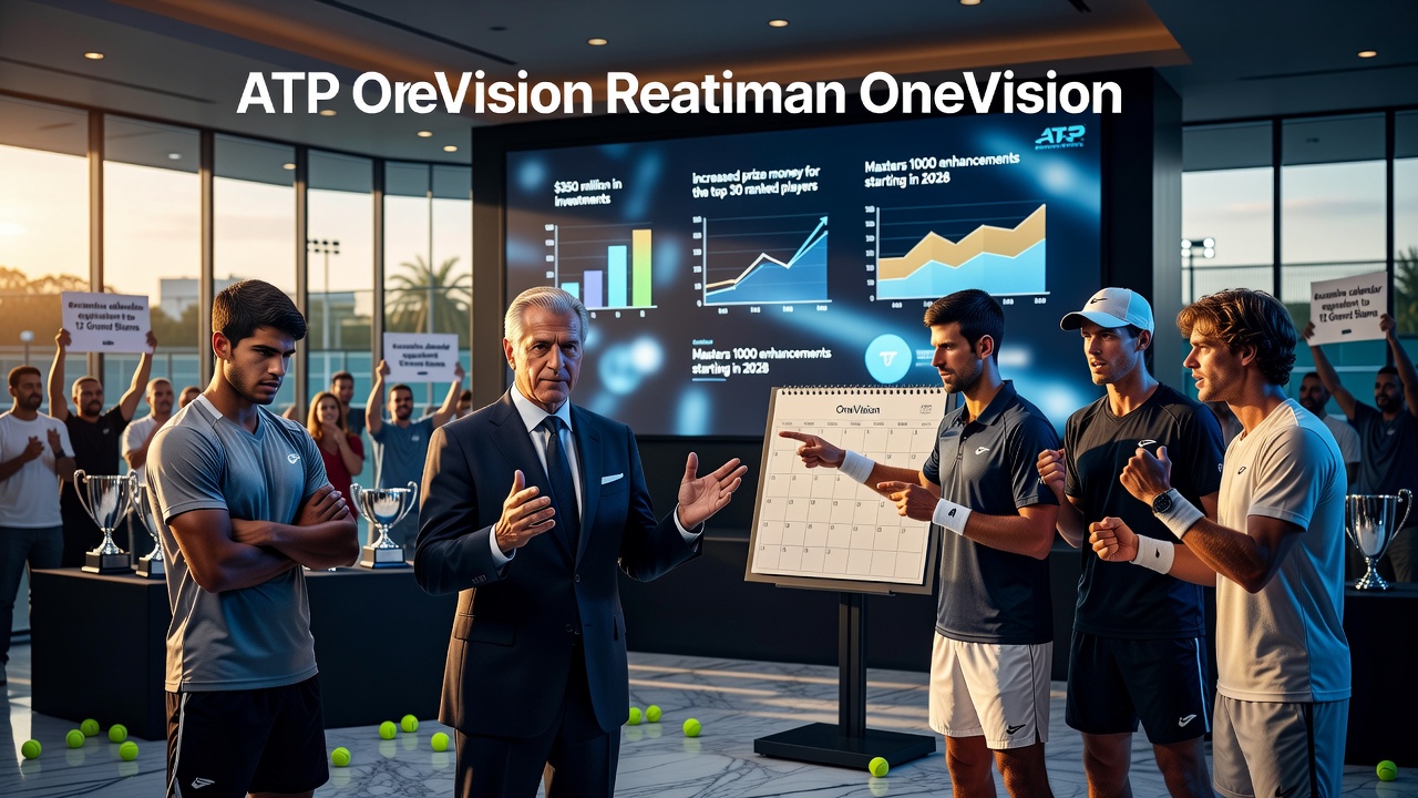 Plano 'OneVision' da ATP Agrada, mas Ignora Reclamação dos Tenistas