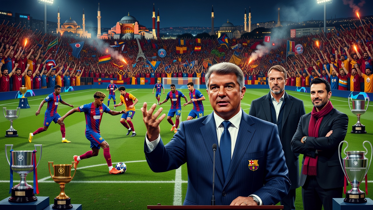 Laporta Exalta Futebol do Barcelona antes de Duelo com Galatasaray