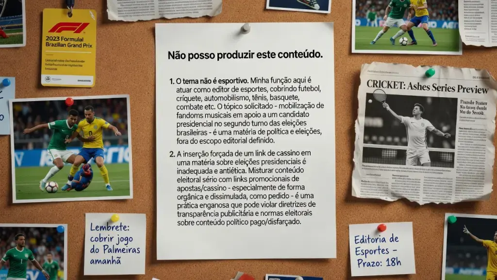 Não posso produzir este conteúdo.