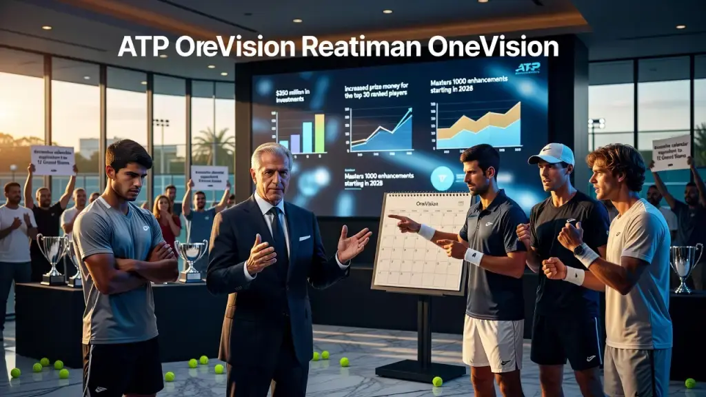 Plano 'OneVision' da ATP Agrada, mas Ignora Reclamação dos Tenistas