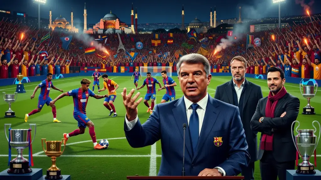 Laporta Exalta Futebol do Barcelona antes de Duelo com Galatasaray